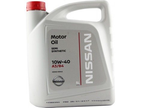 МОТОРНОЕ МАСЛО NISSAN MOTOR OIL SAE 10W-40 5L