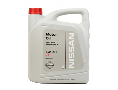 МОТОРНОЕ МАСЛО NISSAN MOTOR OIL SAE 5W-30 DPF  5L