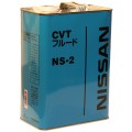 ТРАНСМИССИОННОЕ МАСЛО ДЛЯ АКПП NISSAN CVT FLUID NS-2 4Л (KLE52-00004)