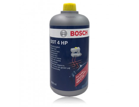 Тормозная жидкость Bosch DOT 4 HP для автомобилей с ABS/ESP (1л)